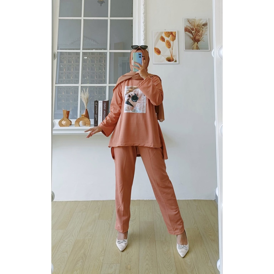 ONE SET VIRAL WANITA / SETELAN WANITA VIRAL / SETCEL WANITA VIRAL / OVERSIZE WANITA / SETCEL VOXY KNIT PREMIUM