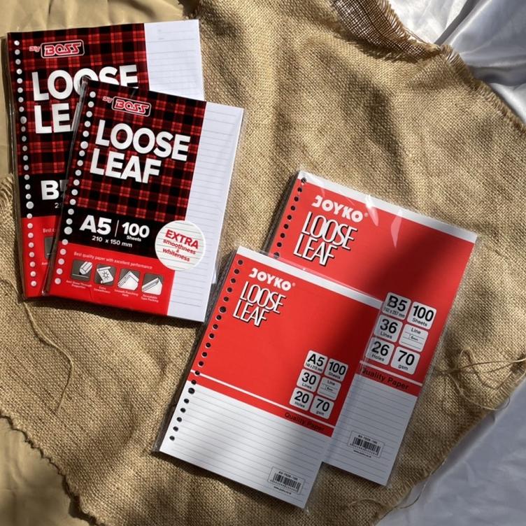 

ㅱC Loose Leaf Joyko 100 Lembar / Loose Leaf Big Boss 100 Lembar / Isi Binder Bergaris / Isi Binder Garis HARGA TERMURAH 2780 ✯