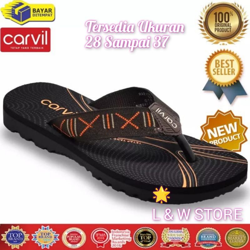 Carvil Sandal Jepit Anak-Anak Cowok/ 100% Original Carvil