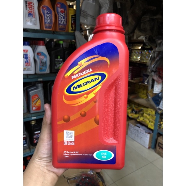 OLI PERTAMINA MESRAN SAE 40 (1 liter) asli