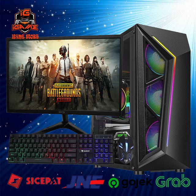 PC GAMING LENGKAP MONITOR Intel Core i5 /GT 1030 2GB NAMPOLL GAN