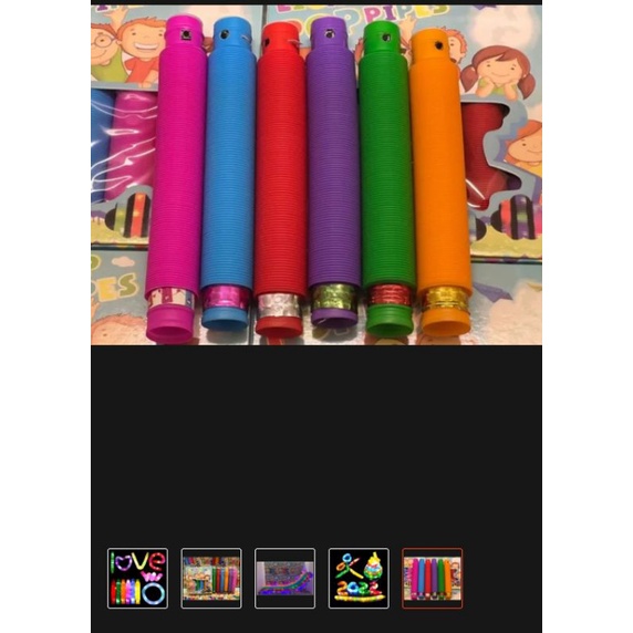 Promo mainan anak viral light up pop pipes/ mainan anak pop light