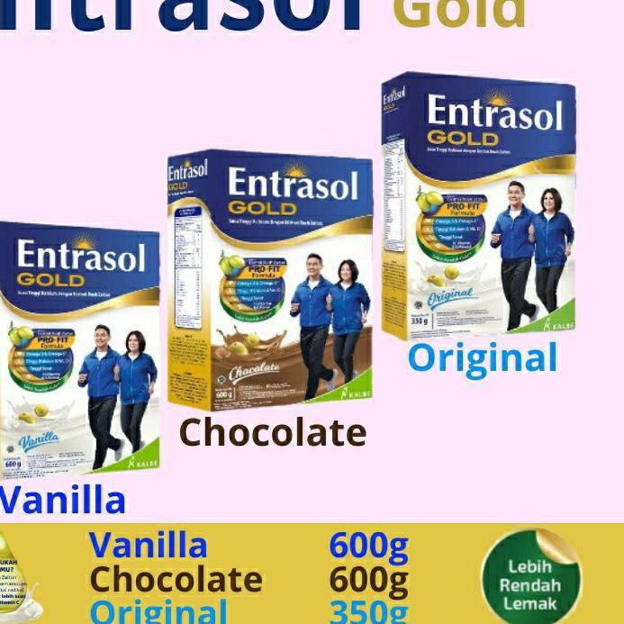 

Termurah Entrasol Gold 350gr l 600 gr Original Vanila Coklat - Susu Lansia