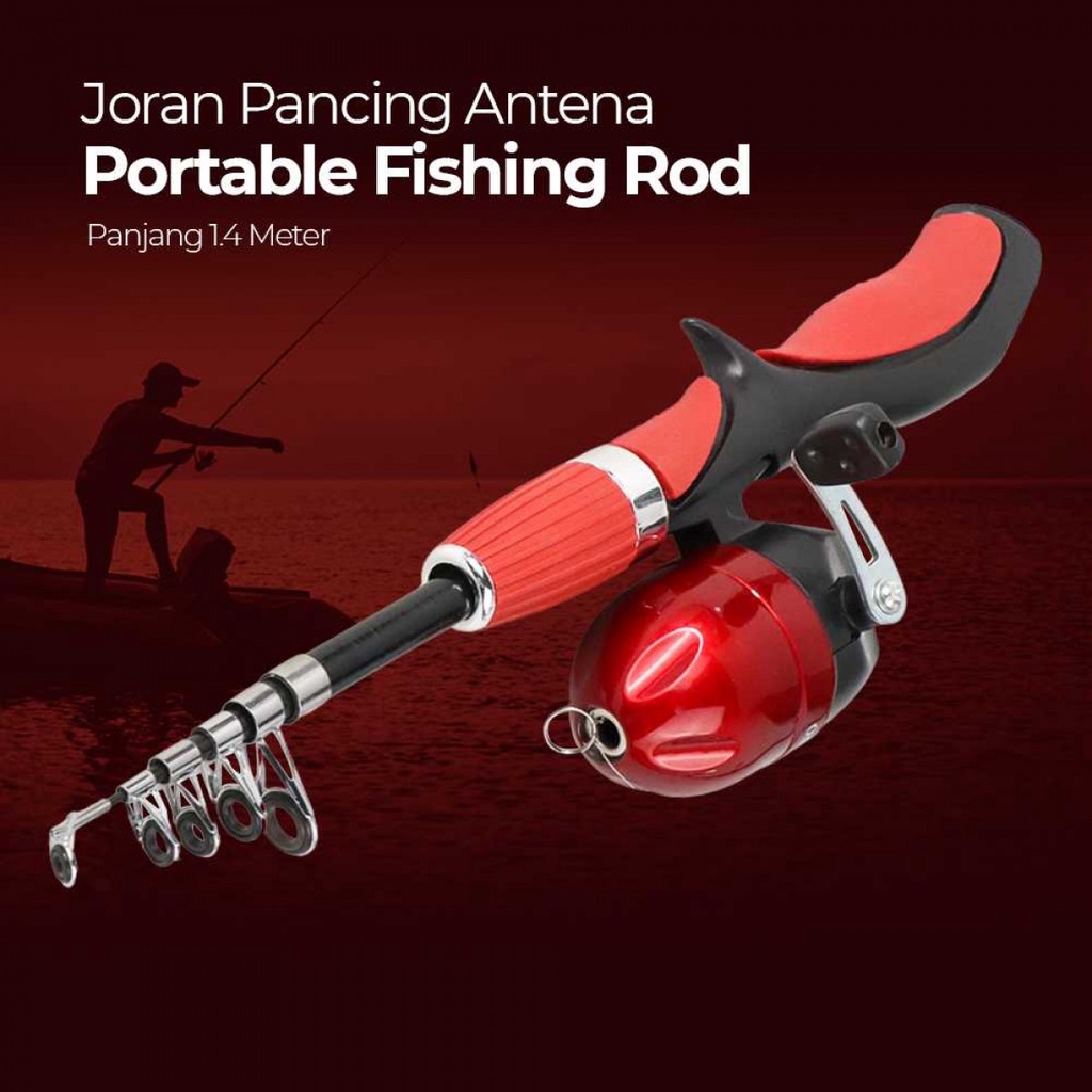 JICHANG Joran Pancing Antena Portable Fishing Rod 1.4M