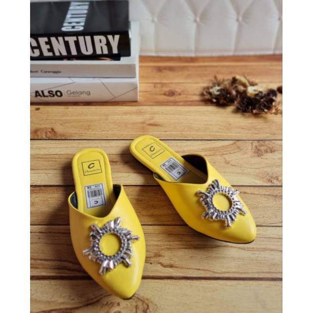 ABBUSHOES UR 04 flat mules matahari sol karet 1cm