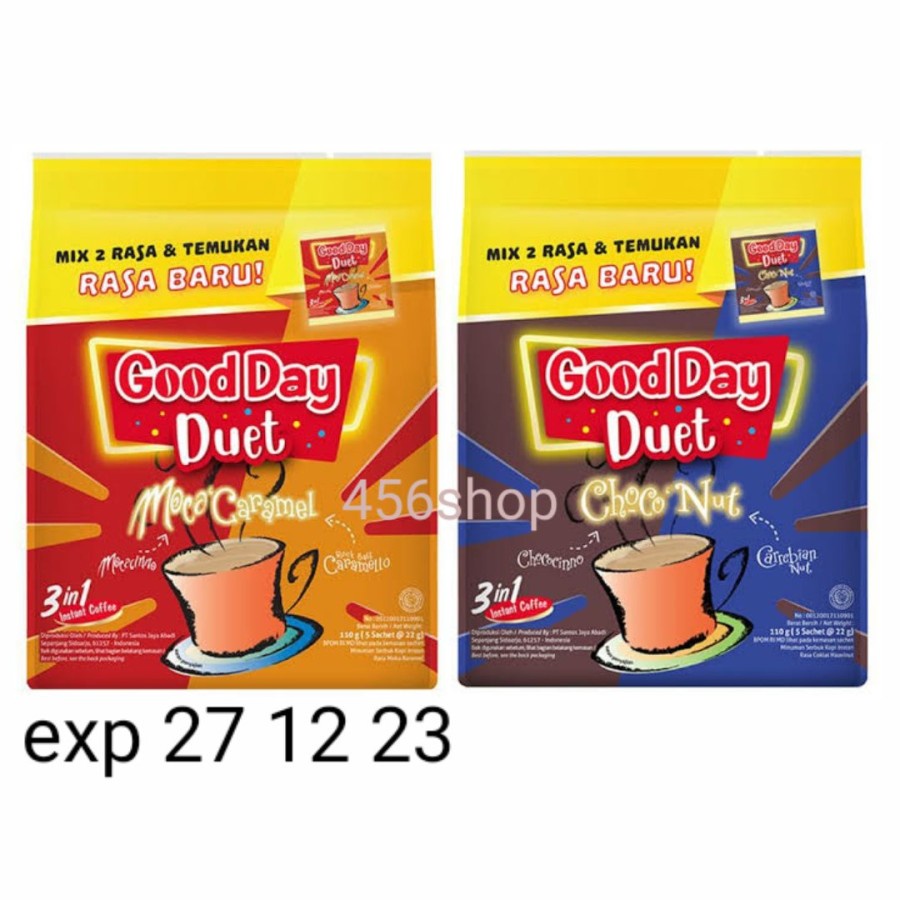 

Good Day Duet 3in1 instant coffee 22gr x 5's