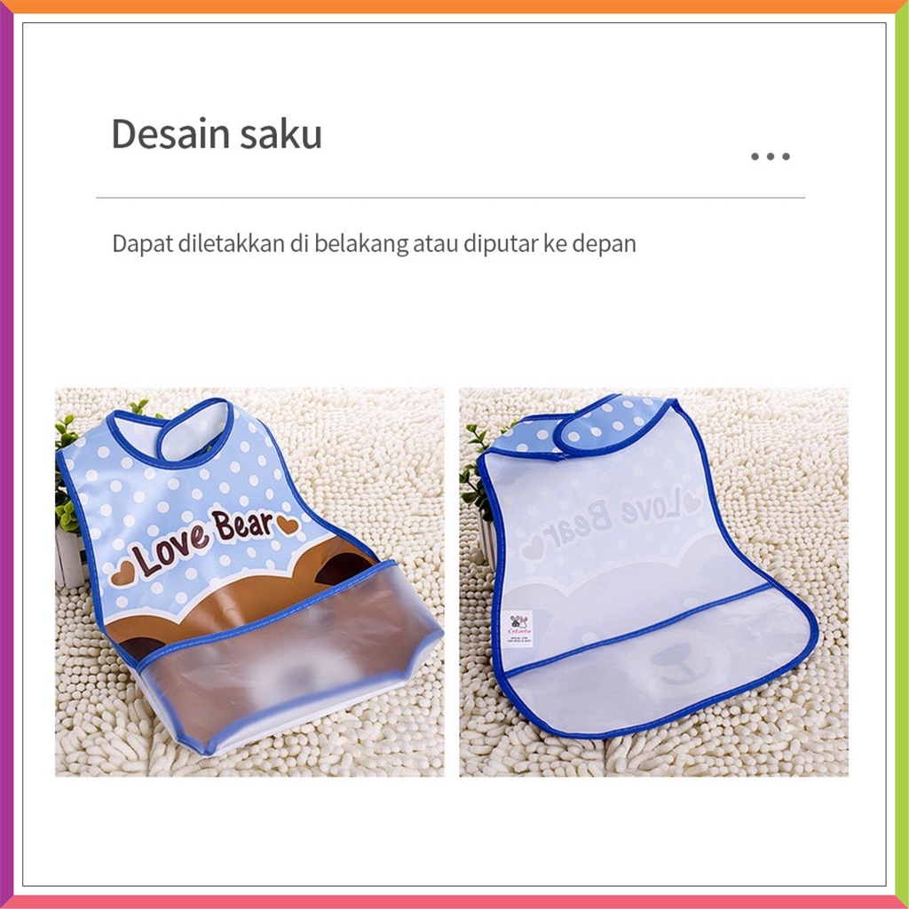 ❤ Fashionbabies ❤ SLABER BAYI WATERPROOF / CELEMEK MAKAN BAYI MURAH SLABER BIBS BAYI IMPORT