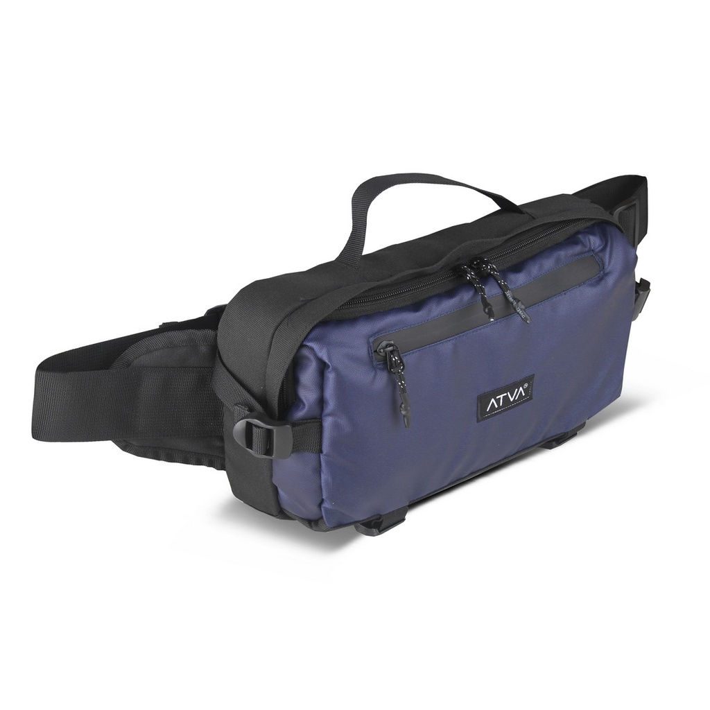 ROGUE NAVY BLACK ORIGINAL x ATVA Tas Selempang Biru Dongker Casual Pria Waterproof Waistbag Jalan Santai Main Hangout Nongkrong Waist Bag Distro Remaja Dewasa Daily Simple Sling Bag Premium Mini Slingbag Tas Slempang Kecil Pinggang Bahu Dada Keren Terbaru