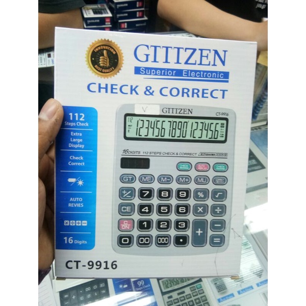 

Kalkulator Citizen//Gitizen Check & Correck original//Kalkulator besar