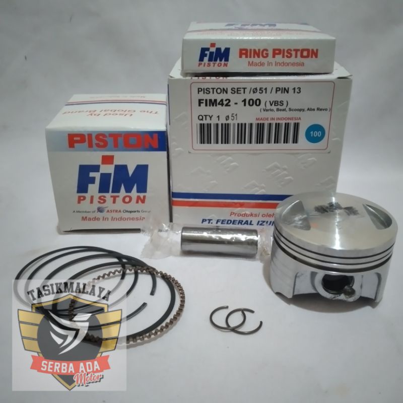 PISTON KIT SEHER KIT FIM 42 VARIO BEAT SCOOPY REVO ABSOLUTE BLADE