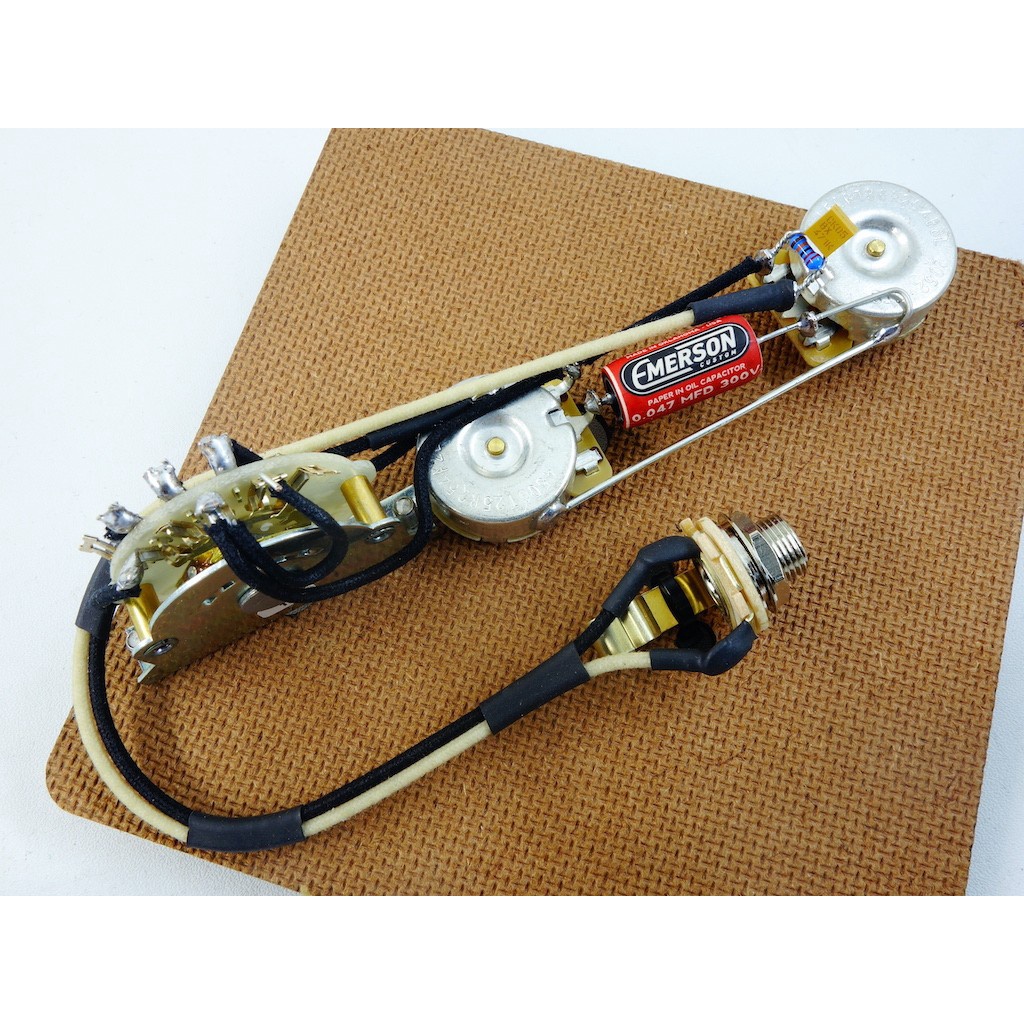 wiring gitar set emerson telecaster prewired 250K 500K 4way reverse original