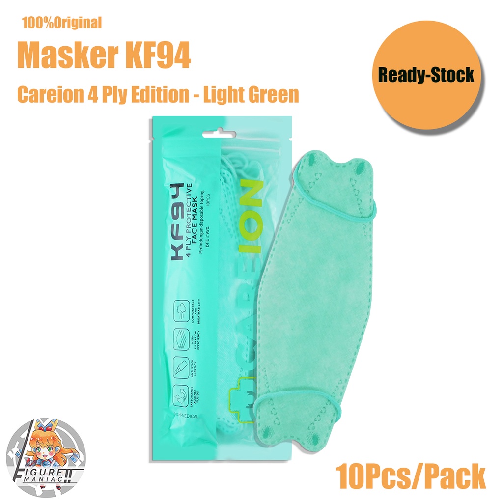 Figure Maniac - Masker KF94 Careion 4 Ply Original 1 Pack isi 10 Pcs