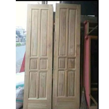pintu kupu tarung kayu jati