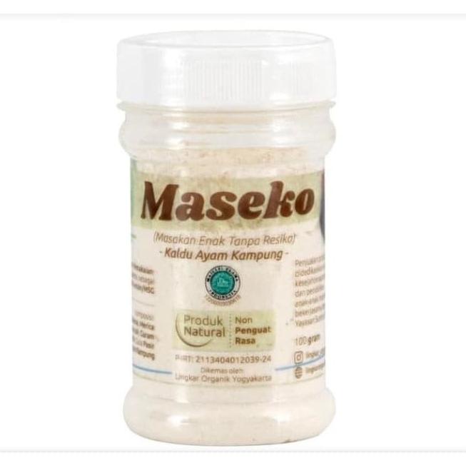 

Maseko Kaldu Ayam Non MSG 100 gr BOTOL - Bumbu Organik Penyedap Rasa