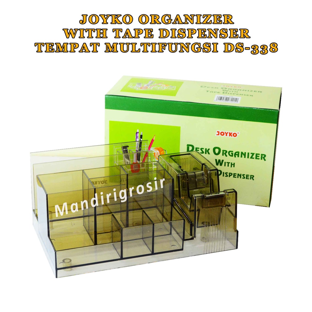 Tempat Alat Tulis * Joyko Pensil Organizer * Transparan * Tempat Multifungsi