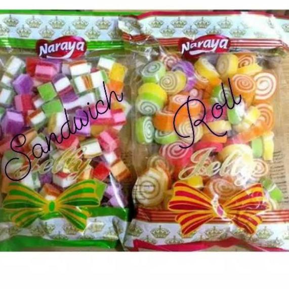 

Kode2i2Hw--NARAYA Jelly Roll Naraya Jelly Sandwich 400 gr snack import jelly Naraya HALAL Jeli HALAL NARAYA jelly Sandwich HALAL Naraya Jelly Roll HALAL