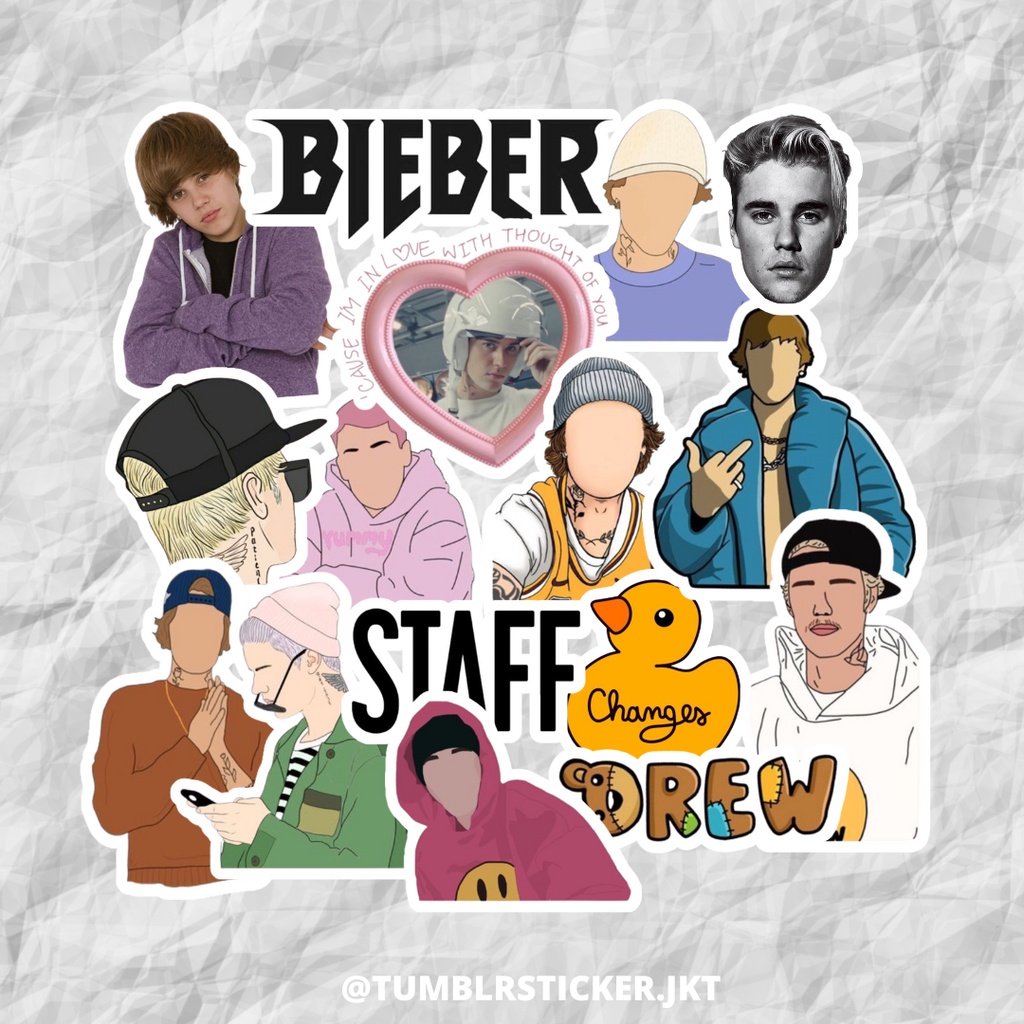

STICKER JUSTIN BIEBER RANDOM 0.2 | STICKER AESTHETIC LAPTOP | STICKER TUMBLR HP JURNAL