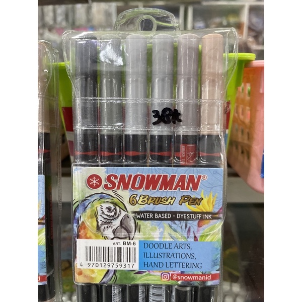 

Spidol brush set 6 warna