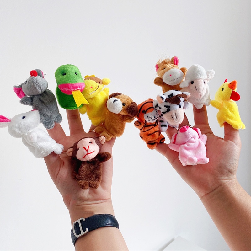 Boneka Jari Mainan Anak Bayi Finger Puppet Mainan Edukasi Boneka Tangan Karakter B216-217