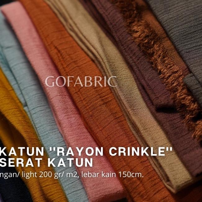 Quality Control✅kain katun rayon crinkle premium|KD2