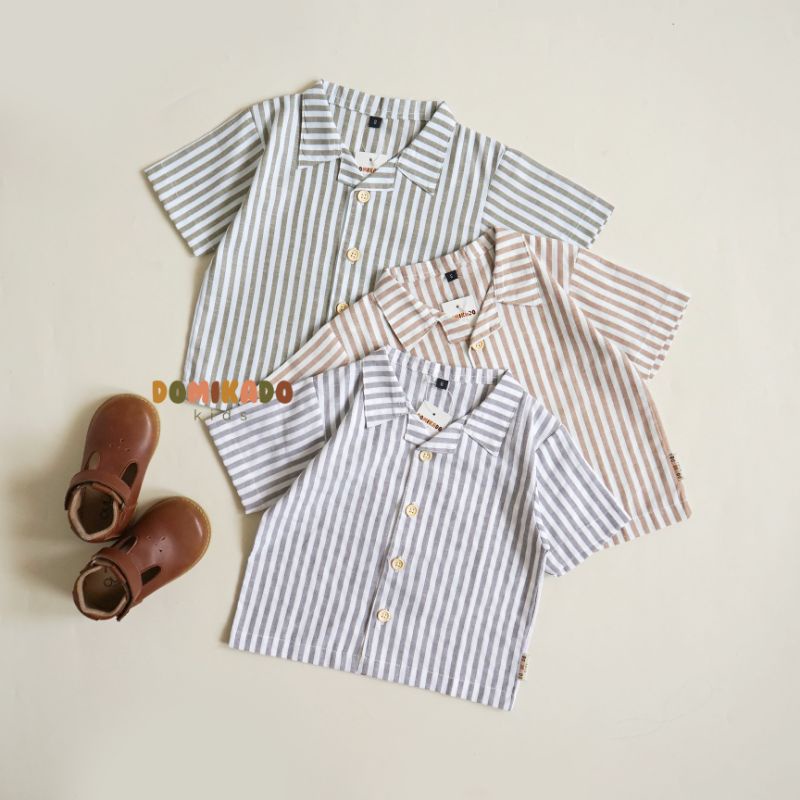 Little Arash | BRYLEE Shirt | Kemeja lengan pendek anak | Kemeja anak