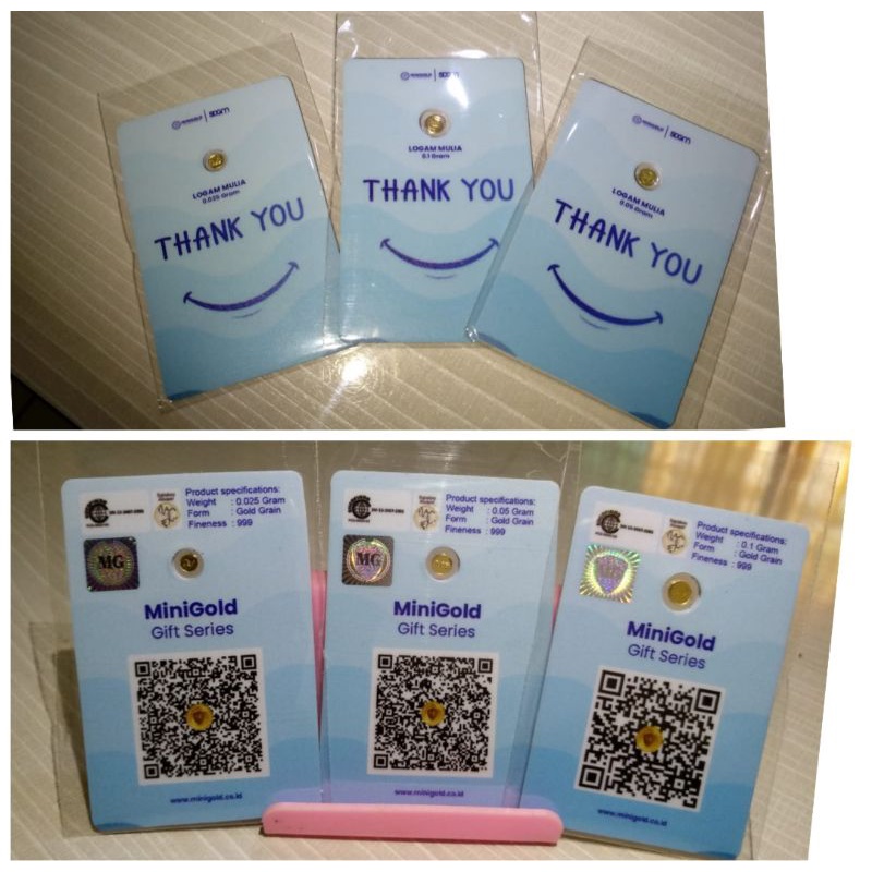 Gift series Thank you mini gold