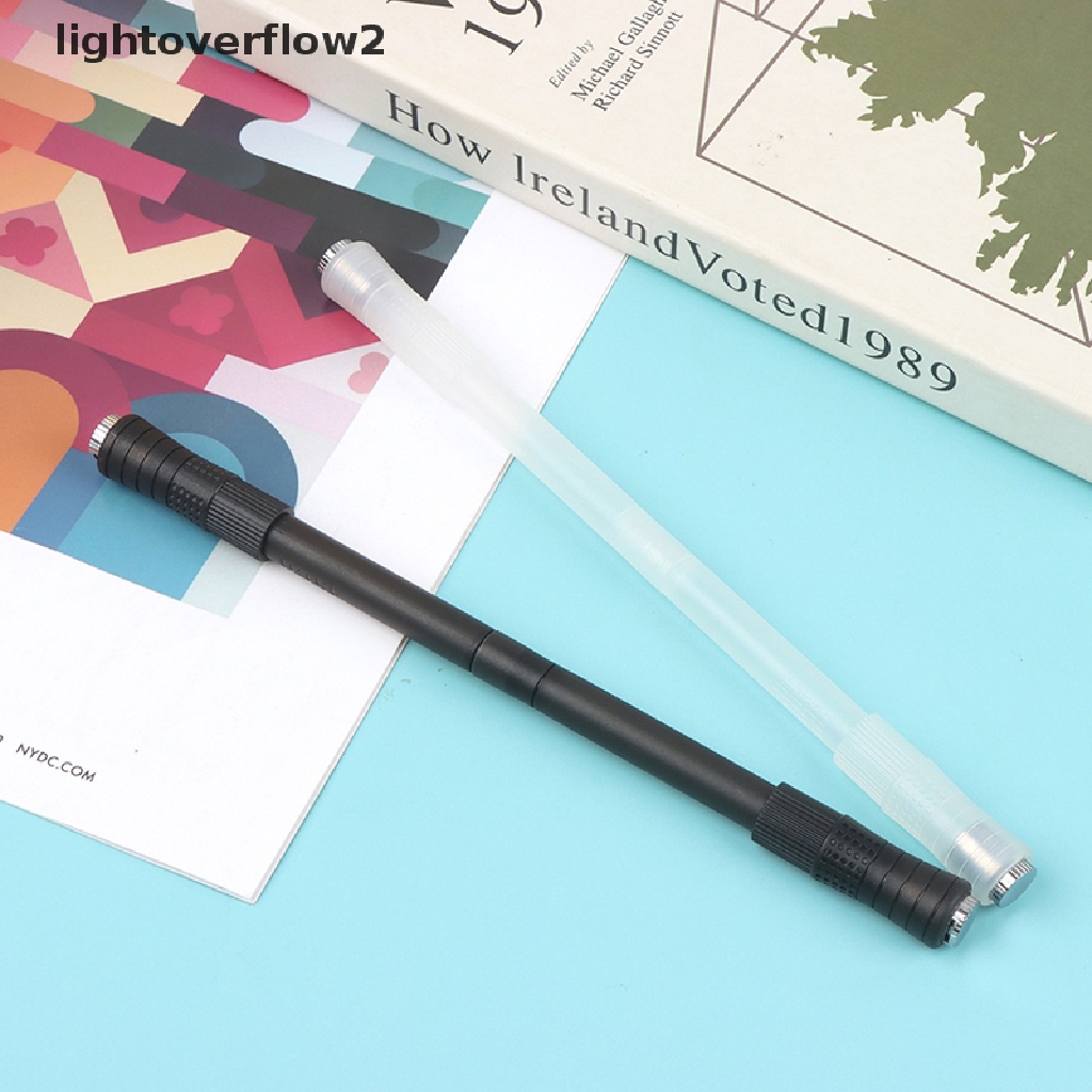 (lightoverflow2) Pulpen Putar Dengan Lampu LED Untuk Anak / Dewasa