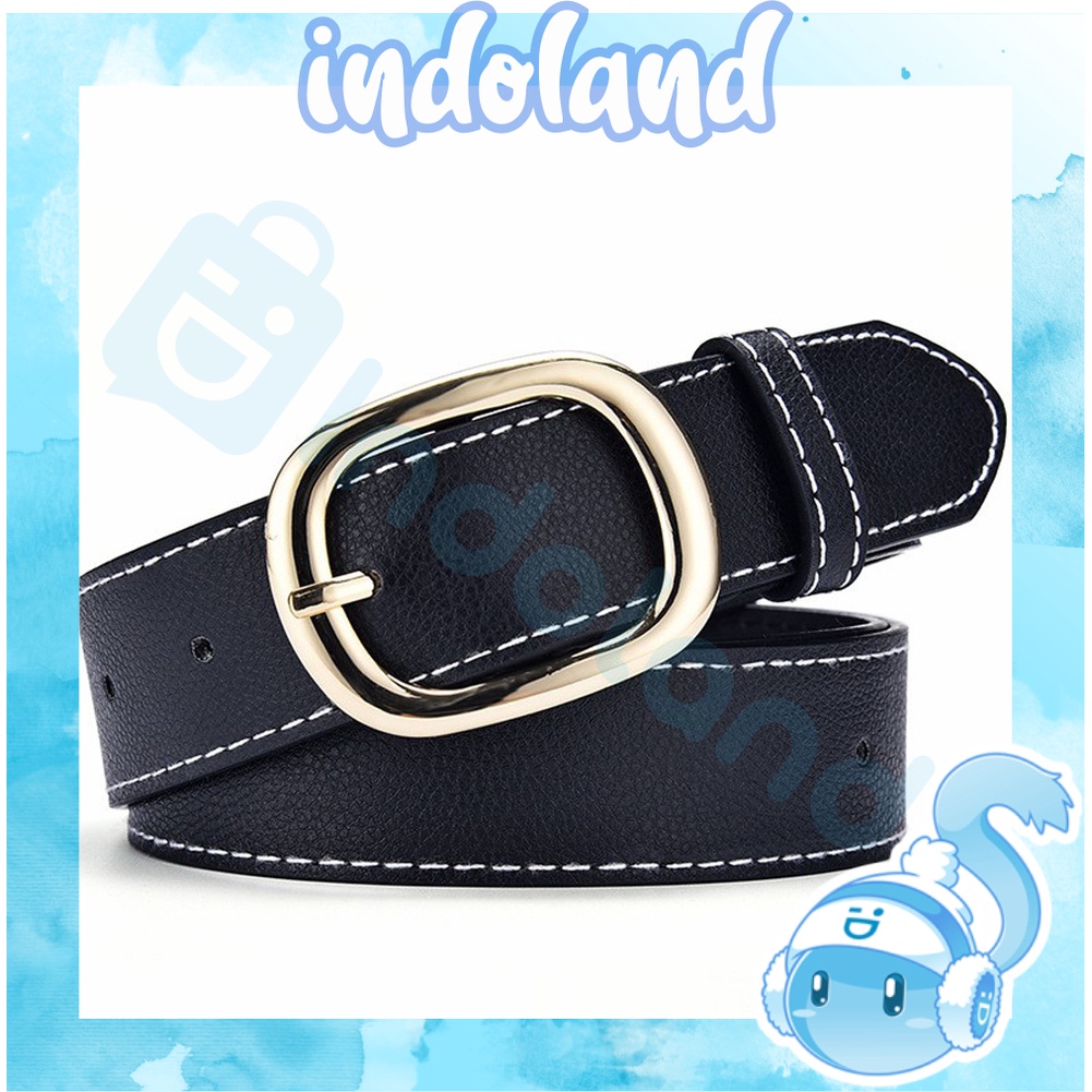 ☀ INDOLAND ☀ Gesper Wanita Tali Pinggang Bahan PU Untuk Wanita / Ikat Pinggang Wanita Belt Retro Fashion R804