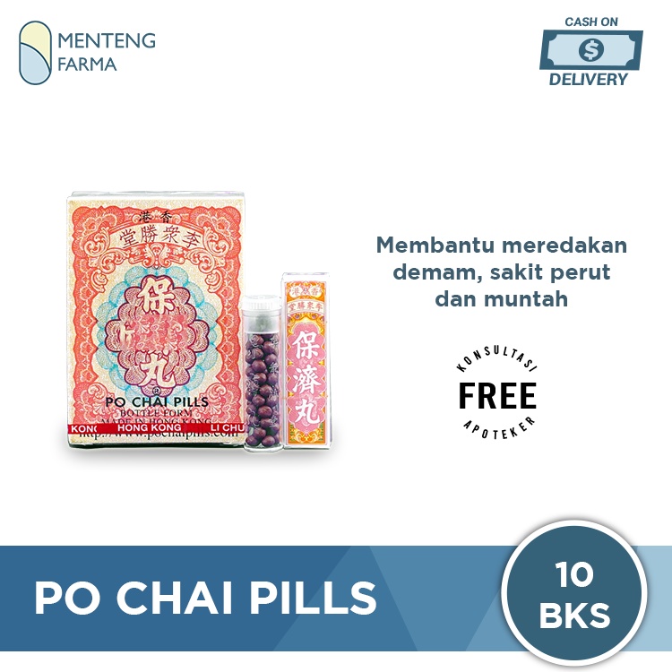 Po Chai Pills (Bungkus Besar Isi 10 Bungkus kecil) - Obat Sakit Perut