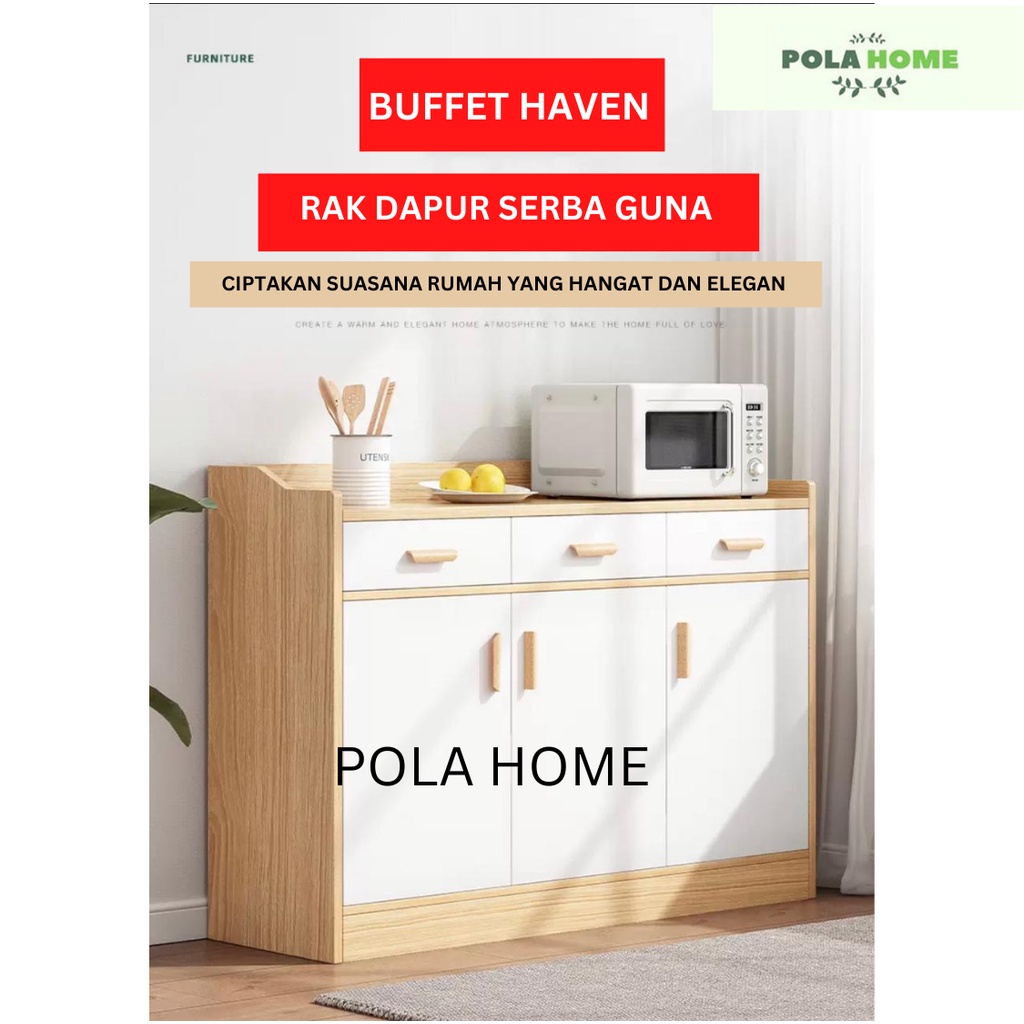 Pola Cabinet Rak Dapur Tempat Penyimpanan Rak Serbaguna