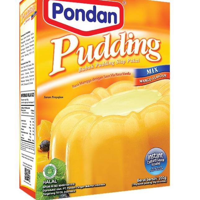 

10.10 STOK READY Pondan Pudding Mangga 200gr !!