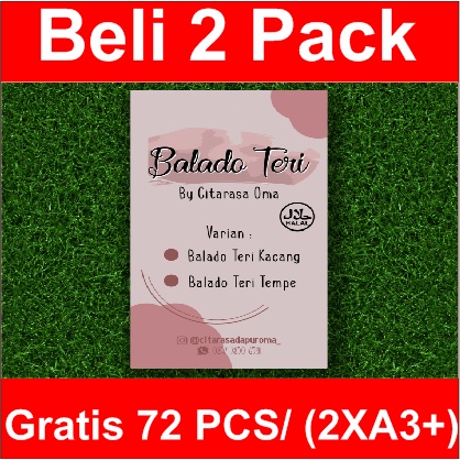 

STIKER LABEL PRODUK PERSEGI PANJANG "BALADO TERI