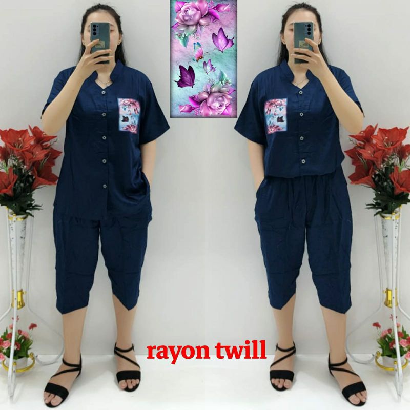 CNC - Stelan Viral DTF/Stelan Celana 7/8 Rayon Twill Model 003 Standar Dan Jumbo