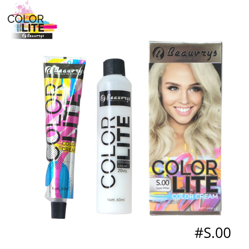 BEAUVRYS  colorlite 2 x 60 ml / hair color / pewarna rambut