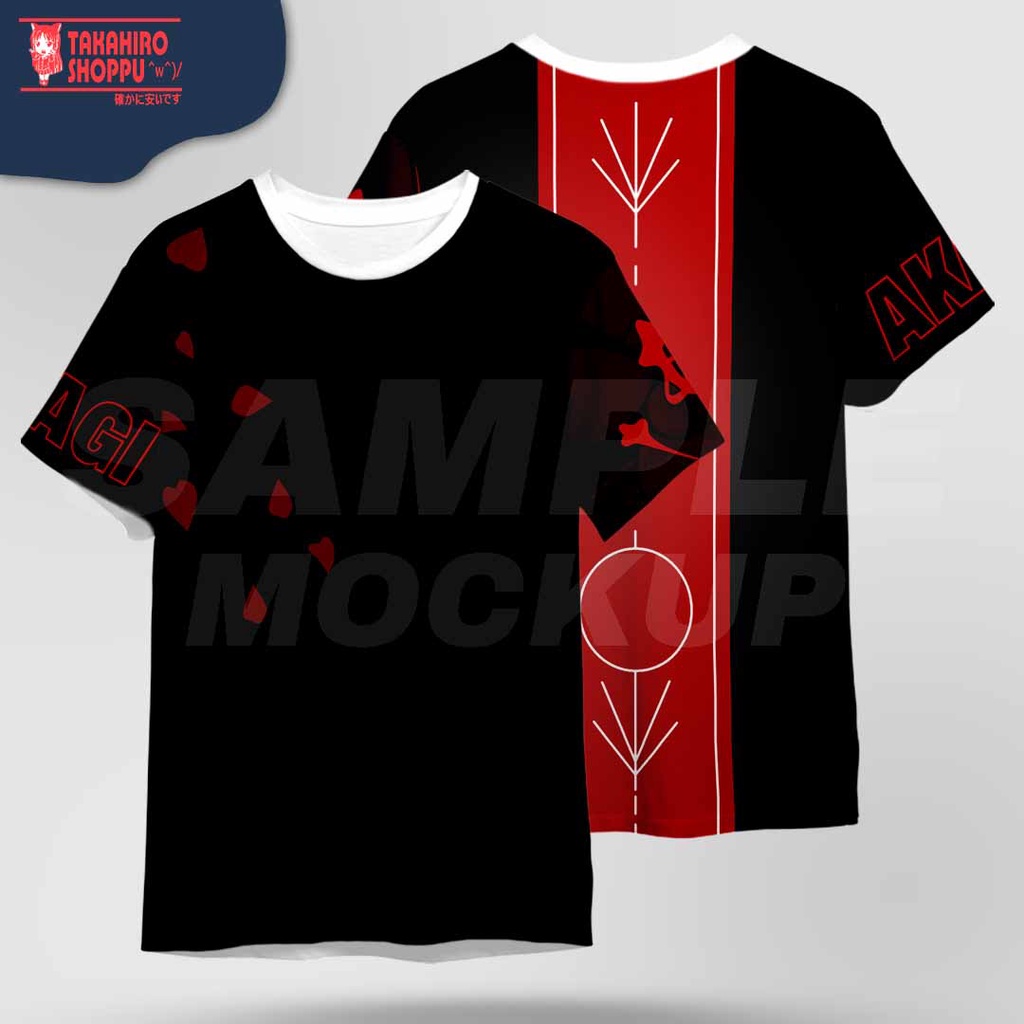 T-shirt/Baju/Kaos Full Print AZUR LANE AKAGI