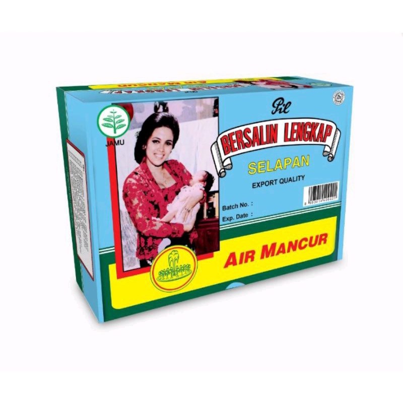 Air Mancur Jamu Bersalin Lengkap Pil Box 40 Hari