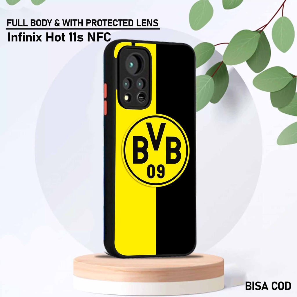 Softcase Dove Infinix Hot 11s Nfc - Motif [ Mancase Bola 2 ] - Silikon Protec camera Infinix Hot 11s