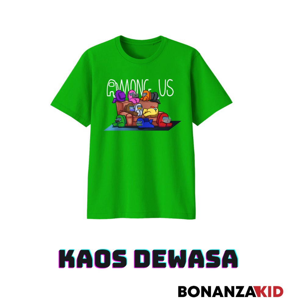 Kaos Amongus Bayi Anak dan Dewasa Bahan Katun Combed 30s