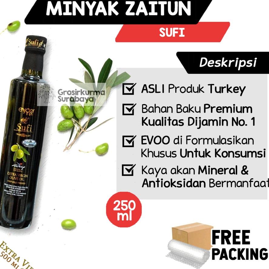 10.10 Brands Festival Minyak Zaitun SUFI 250ml Asli Turki EVOO Untuk Konsumsi Extra Virgin Untuk Anak Bayi Casa di Oliva grosir