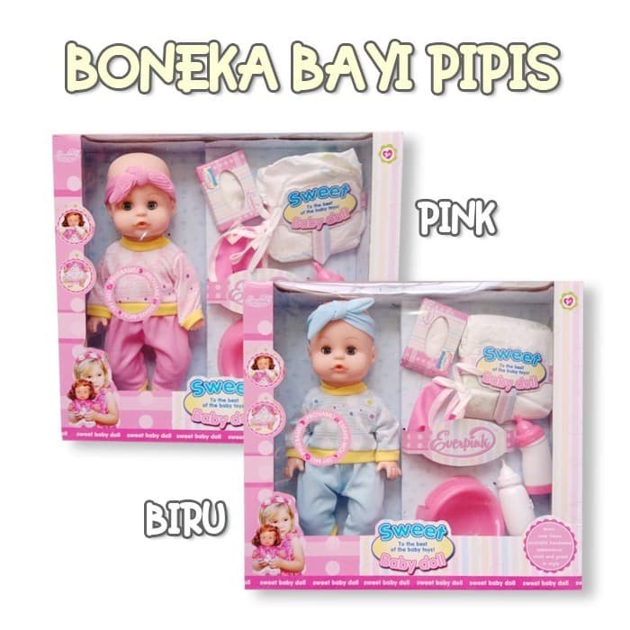 Educate Mainan Edukasi Boneka Bisa Nangis Baby Angel Boneka Bayi Pipis Botak