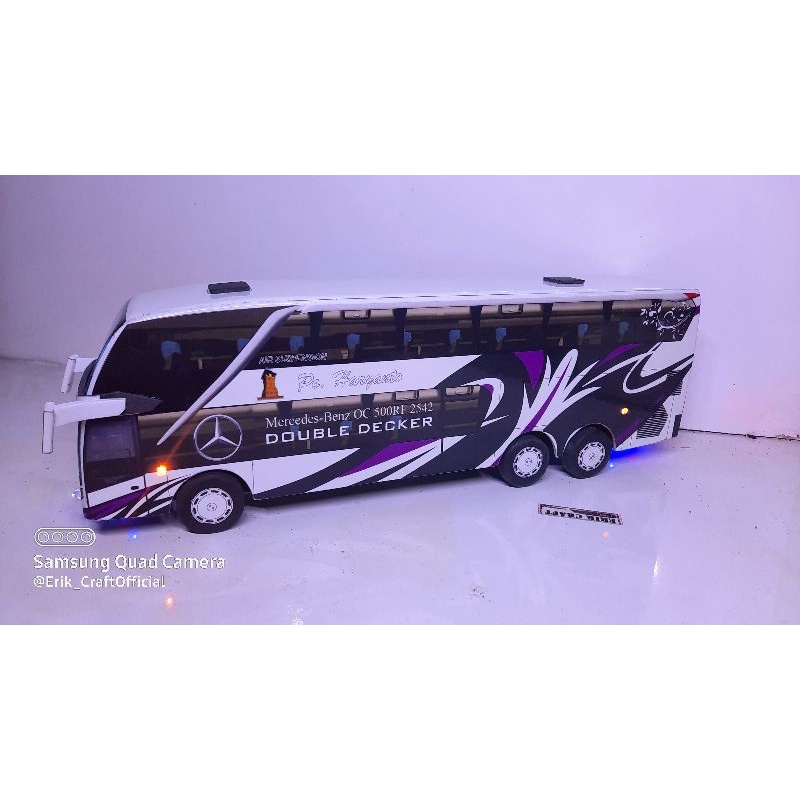 MINIATUR BUS PO HARYANTO DOUBLE DECKER DIECAST BUS MINIATUR BUS MINIATUR BIS KADO HADIAH