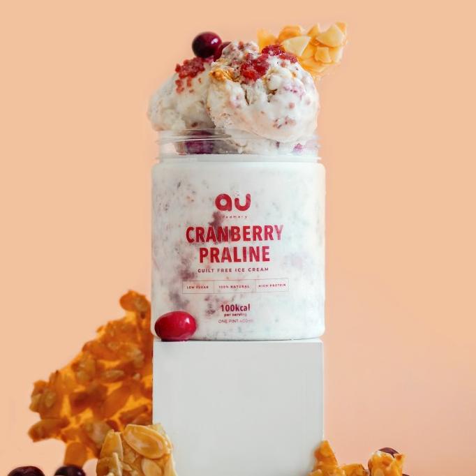 

Cranberry Praline - AIU Creamery Low Calorie Ice Cream