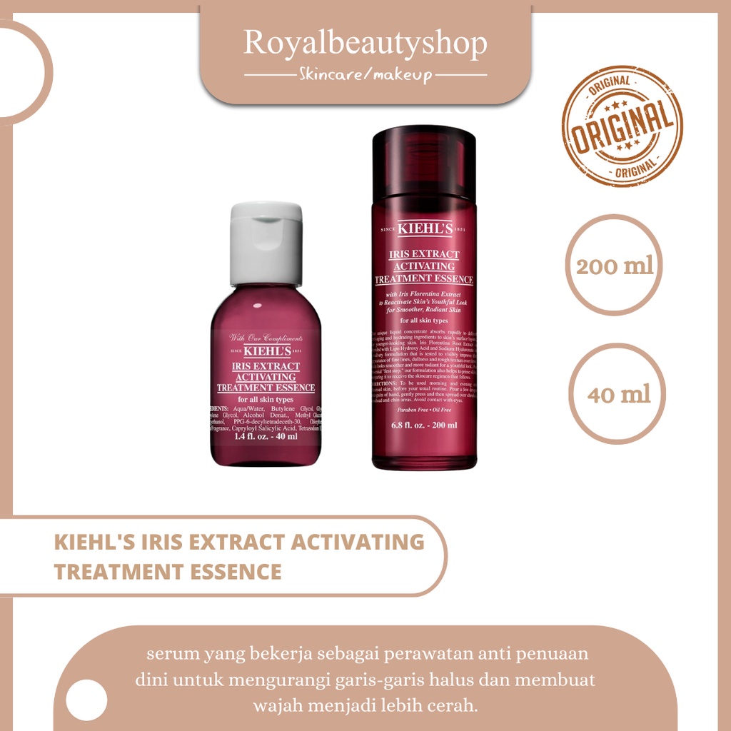 KIEHLS IRIS EXTRACT ACTIVATING TREATMENT ESSENCE 200 ML / 40ML