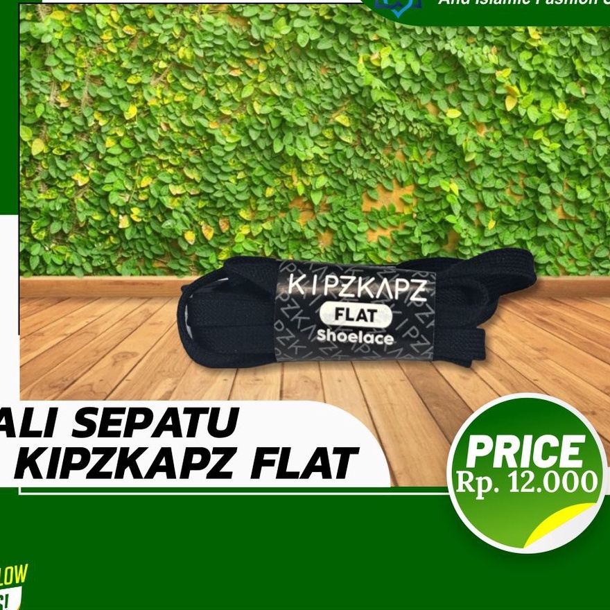 TALI SEPATU KIPZKAPZ FLAT WARNA HITAM