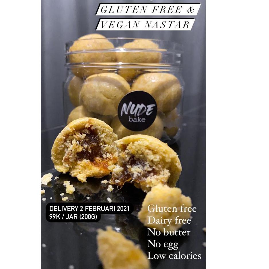 

Best ! NUDE BAKE - Gluten & Vegan Nastar Diet 200g Low Calories Cookies | Keto Nanas Kue パ