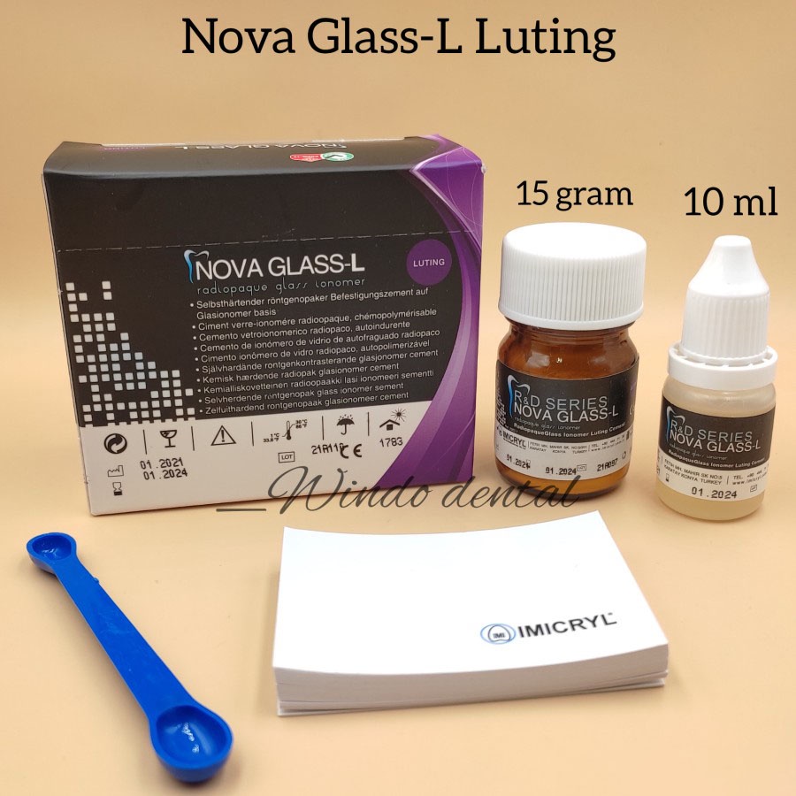 Jual NOVA GLASSL GIC GLASS IONOMER LUTING CEMENT / SIMILAR FUJI 1