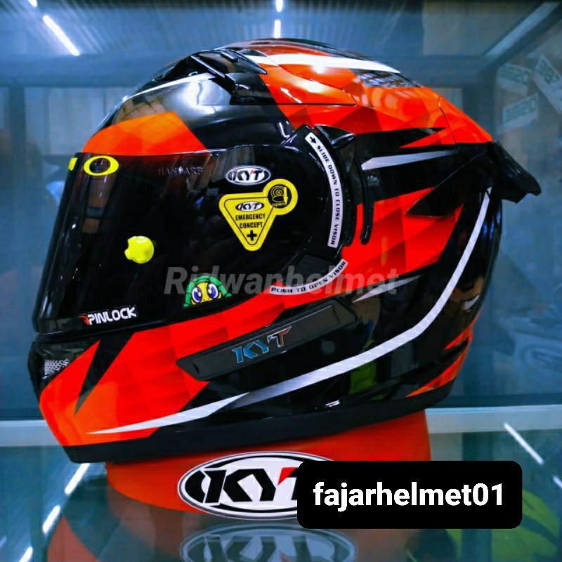 Helm Full Face KYT K2R Original Paket Ganteng
