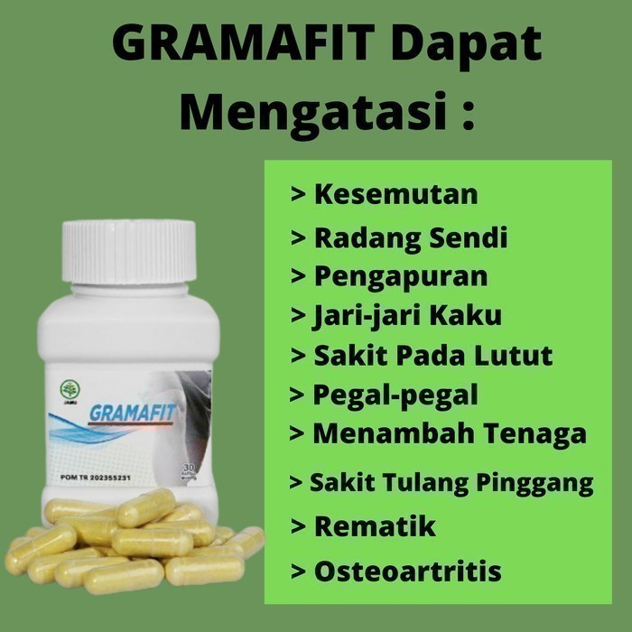 OBAT NYERI SENDI BOKONG GRAMAFIT KAPSUL OBAT ASLI BPOM TERMURAH
