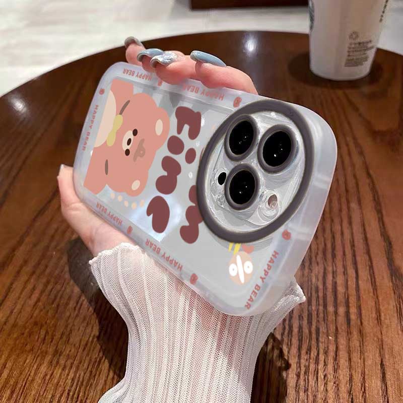 Casing Silikon Redmi Note 11S 11 Pro 10c 10A 9C 9T 9A Note 10 5G 10S 9S 8 Pro 7 Poco M3 X3 Pro NFC Motif Beruang Lucu