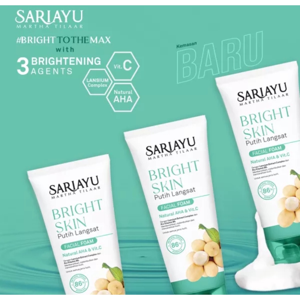 Sariayu Putih Langsat Facial Foam 75 gr Original 100%